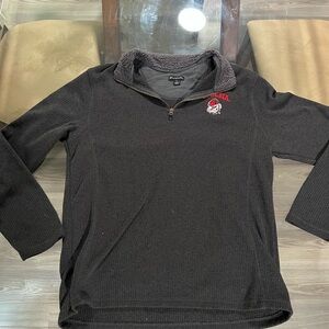 Georgia Bulldogs Champion Black Zip Up Sweater with Red Logo